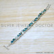 Aquamarine 925 Sterling Silver Bracelet (SJWBR-556)