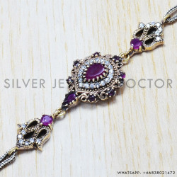 Ruby 925 Sterling Silver Bracelet (SJWBR-56) Ruby 925 Sterling Silver Bracelet (SJWBR-56)
