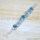 Copper Turquoise 925 Sterling Silver Bracelet (SJWBR-562)