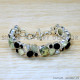 Prehnite 925 Sterling Silver Bracelet (SJWBR-563)