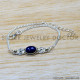 Lapis Lazuli 925 Sterling Silver Bracelet (SJWBR-566) Lapis Lazuli 925 Sterling Silver Bracelet (SJWBR-566)