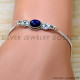 Lapis Lazuli 925 Sterling Silver Bracelet (SJWBR-566) Lapis Lazuli 925 Sterling Silver Bracelet (SJWBR-566)