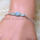 Rainbow Moonstone 925 Sterling Silver Bracelet (SJWBR-568) Rainbow Moonstone 925 Sterling Silver Bracelet (SJWBR-568)