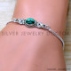 Malachite 925 Sterling Silver Bracelet (SJWBR-570) Malachite 925 Sterling Silver Bracelet (SJWBR-570)