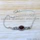 Garnet 925 Sterling Silver Bracelet (SJWBR-572) Garnet 925 Sterling Silver Bracelet (SJWBR-572)