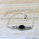 Black Onyx 925 Sterling Silver Bracelet (SJWBR-573) Black Onyx 925 Sterling Silver Bracelet (SJWBR-573)
