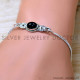 Black Onyx 925 Sterling Silver Bracelet (SJWBR-573) Black Onyx 925 Sterling Silver Bracelet (SJWBR-573)