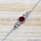 Ruby 925 Sterling Silver Bracelet (SJWBR-574) Ruby 925 Sterling Silver Bracelet (SJWBR-574)
