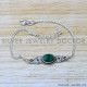 Emerald 925 Sterling Silver Bracelet (SJWBR-577)