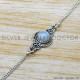 Rainbow Moonstone 925 Sterling Silver Bracelet (SJWBR-578) Rainbow Moonstone 925 Sterling Silver Bracelet (SJWBR-578)
