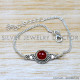 Carnelian 925 Sterling Silver Bracelet (SJWBR-579) Carnelian 925 Sterling Silver Bracelet (SJWBR-579)