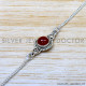 Carnelian 925 Sterling Silver Bracelet (SJWBR-579) Carnelian 925 Sterling Silver Bracelet (SJWBR-579)