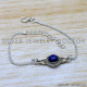 Lapis Lazuli 925 Sterling Silver Bracelet (SJWBR-580) Lapis Lazuli 925 Sterling Silver Bracelet (SJWBR-580)