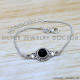 Black Onyx 925 Sterling Silver Bracelet (SJWBR-583) Black Onyx 925 Sterling Silver Bracelet (SJWBR-583)