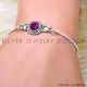 Ruby 925 Sterling Silver Bracelet (SJWBR-584) Ruby 925 Sterling Silver Bracelet (SJWBR-584)