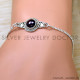 Garnet 925 Sterling Silver Bracelet (SJWBR-585) Garnet 925 Sterling Silver Bracelet (SJWBR-585)
