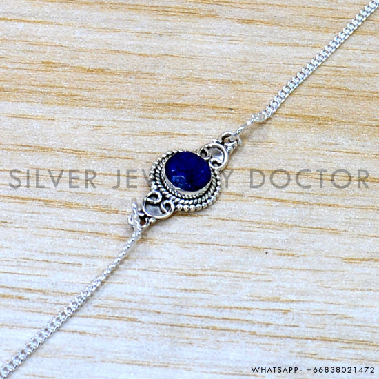 Sapphire 925 Sterling Silver Bracelet (SJWBR-586)