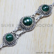Malachite 925 Sterling Silver Bracelet (SJWBR-59)