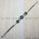 Malachite 925 Sterling Silver Bracelet (SJWBR-59)