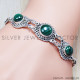 Malachite 925 Sterling Silver Bracelet (SJWBR-59)