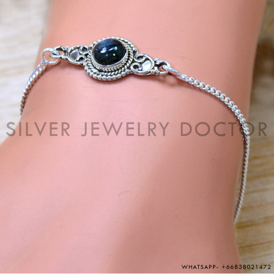 Labradorite 925 Sterling Silver Bracelet (SJWBR-592)