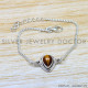 Tiger Eye 925 Sterling Silver Bracelet (SJWBR-593) Tiger Eye 925 Sterling Silver Bracelet (SJWBR-593)