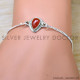 Carnelian 925 Sterling Silver Bracelet (SJWBR-595) Carnelian 925 Sterling Silver Bracelet (SJWBR-595)