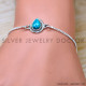 Turquoise 925 Sterling Silver Bracelet (SJWBR-599)