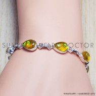 Opal 925 Sterling Silver Bracelet (SJWBR-6) Opal 925 Sterling Silver Bracelet (SJWBR-6)
