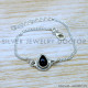 Black Onyx 925 Sterling Silver Bracelet (SJWBR-600) Black Onyx 925 Sterling Silver Bracelet (SJWBR-600)