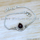 Garnet 925 Sterling Silver Bracelet (SJWBR-601) Garnet 925 Sterling Silver Bracelet (SJWBR-601)
