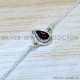 Garnet 925 Sterling Silver Bracelet (SJWBR-601) Garnet 925 Sterling Silver Bracelet (SJWBR-601)
