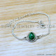 Malachite 925 Sterling Silver Bracelet (SJWBR-603) Malachite 925 Sterling Silver Bracelet (SJWBR-603)