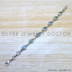 Blue Topaz 925 Sterling Silver Bracelet (SJWBR-607) Blue Topaz 925 Sterling Silver Bracelet (SJWBR-607)