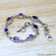 Amethyst 925 Sterling Silver Bracelet (SJWBR-613) Amethyst 925 Sterling Silver Bracelet (SJWBR-613)