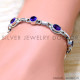 Amethyst 925 Sterling Silver Bracelet (SJWBR-613) Amethyst 925 Sterling Silver Bracelet (SJWBR-613)