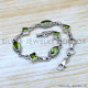 Peridot 925 Sterling Silver Bracelet (SJWBR-619) Peridot 925 Sterling Silver Bracelet (SJWBR-619)