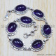 Amethyst 925 Sterling Silver Bracelet (SJWBR-62) Amethyst 925 Sterling Silver Bracelet (SJWBR-62)