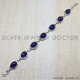 Amethyst 925 Sterling Silver Bracelet (SJWBR-62) Amethyst 925 Sterling Silver Bracelet (SJWBR-62)