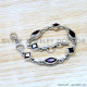 Garnet 925 Sterling Silver Bracelet (SJWBR-620) Garnet 925 Sterling Silver Bracelet (SJWBR-620)