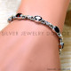 Garnet 925 Sterling Silver Bracelet (SJWBR-622) Garnet 925 Sterling Silver Bracelet (SJWBR-622)