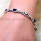Amethyst 925 Sterling Silver Bracelet (SJWBR-623) Amethyst 925 Sterling Silver Bracelet (SJWBR-623)