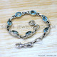 Blue Topaz 925 Sterling Silver Bracelet (SJWBR-624) Blue Topaz 925 Sterling Silver Bracelet (SJWBR-624)