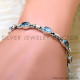 Blue Topaz 925 Sterling Silver Bracelet (SJWBR-624) Blue Topaz 925 Sterling Silver Bracelet (SJWBR-624)