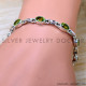 Peridot 925 Sterling Silver Bracelet (SJWBR-626) Peridot 925 Sterling Silver Bracelet (SJWBR-626)
