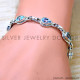 Blue Topaz 925 Sterling Silver Bracelet (SJWBR-627)