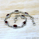Garnet 925 Sterling Silver Bracelet (SJWBR-630) Garnet 925 Sterling Silver Bracelet (SJWBR-630)