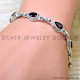 Garnet 925 Sterling Silver Bracelet (SJWBR-630) Garnet 925 Sterling Silver Bracelet (SJWBR-630)