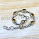 Citrine 925 Sterling Silver Bracelet (SJWBR-645) Citrine 925 Sterling Silver Bracelet (SJWBR-645)