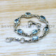 Blue Topaz 925 Sterling Silver Bracelet (SJWBR-646) Blue Topaz 925 Sterling Silver Bracelet (SJWBR-646)